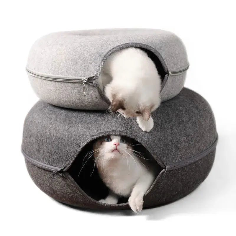 Cat Donut Bed - Pet Playhouse