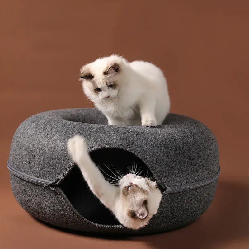 Cat Donut Bed - Pet Playhouse