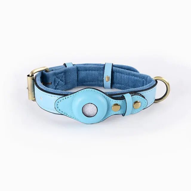 Leather Anti - Lost Dog Collar - Pet Playhouse