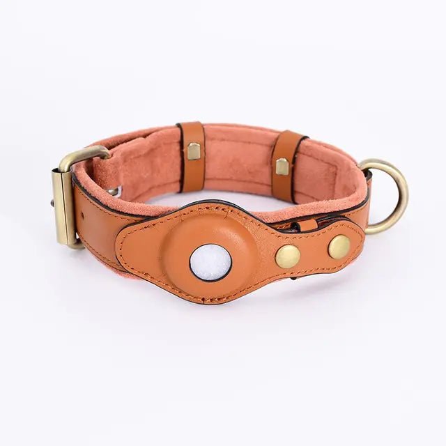 Leather Anti - Lost Dog Collar - Pet Playhouse